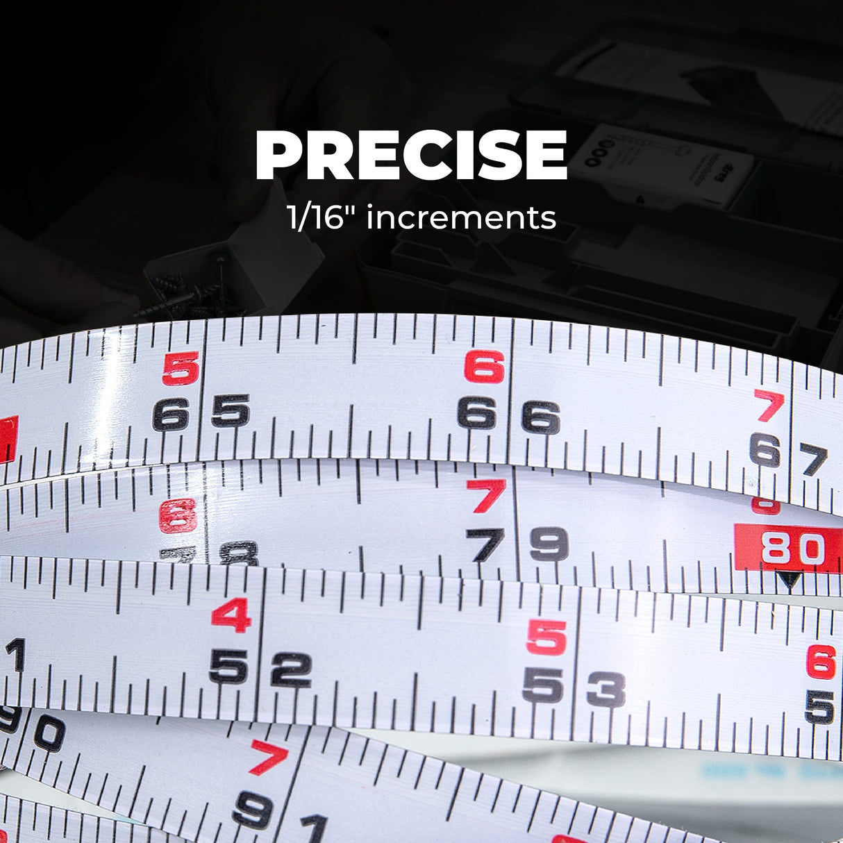 Kreg KMS7724 12' Self-Adhesive Measuring Tape (Left-Right Reading) KREG