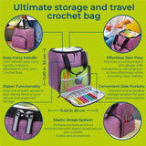 Craftwiz Ultimate Beginner Crochet Kit for Adults and Kids - Learn to Crochet with Complete Crochet Starter Kit - Perfect Crocheting Kit for Craftwiz