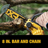 DEWALT 20V MAX Pruning Chainsaw, 8 Inch Bare Tool Only (DCCS623B) DEWALT