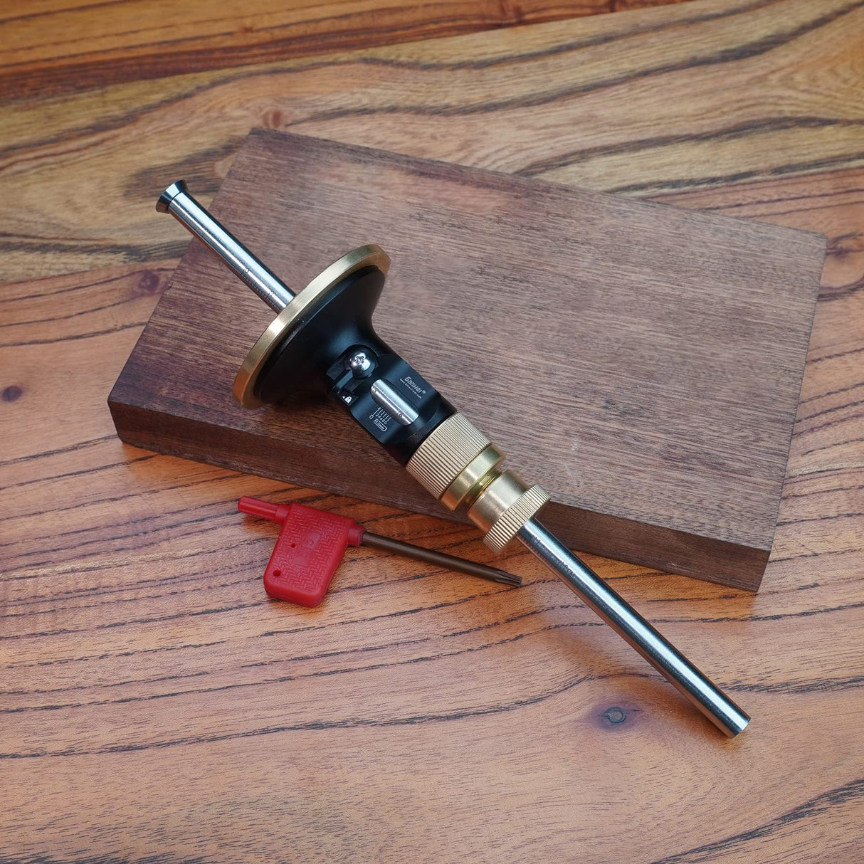 Wheel Marking Gauge Kit - 1 Extra Cutter Wrench, Wheel Marking Gauge with Carbide Blade Woodworking Jig Wheel Marking Gauge Tool Scriber Mortise dcvbny