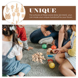 Operitacx 100pcs Unfinished Wood Ornaments Music Notes Wood Cutouts Music DIY Craft Embellishments Music Instrument Shape Unfinished Wood Decoration Operitacx