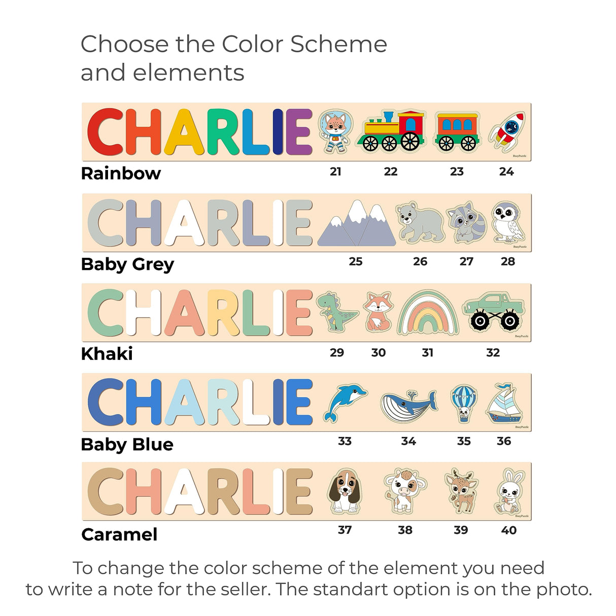 Personalized Name Puzzle Montessori Toys Nursery Decor Customized Puzzle Educational Toy Christmas Gift For a 1 Year Old Gifts Kids Name Sign for BUSY PUZZLE