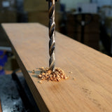 Century Drill & Tool 37280 25 Piece Fractional High Speed Steel Brad Point Wood Drill Bit Index Set, Set Includes 1/8” to ½" by 1/64ths Brad Point Century Drill & Tool