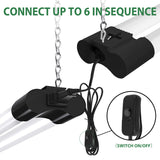 BBOUNDER 4 Pack Linkable LED Utility Shop Light, 4 FT, 4000 LM, 48 Inch Integrated Fixture for Garage, 40W Equivalent 250W, 5000K Daylight, Surface + BBOUNDER