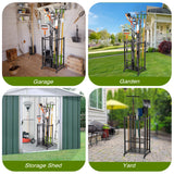 Sttoraboks Garden Tool Organizer, Yard Tool Tower Rack for Garage Organization and Storage, Up to 35 Long-Handled Tools/Rakes/Brooms, Heavy Duty Sttoraboks