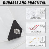 CARTMAN Finished Size 12x20 Feet 10 Mil White Heavy Duty Poly Tarp, Multipurpose Protective Cover, UV Resistant, Waterproof Poly Tarpaulin with CARTMAN