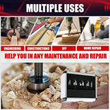 wesleydrill 5 pcs Countersink Drill Bit Set，82 Degree Counter Sink， Fit for Sink Holes into Most Machinable Metals, Plywood, Softwood, Hardwood, wesleydrill