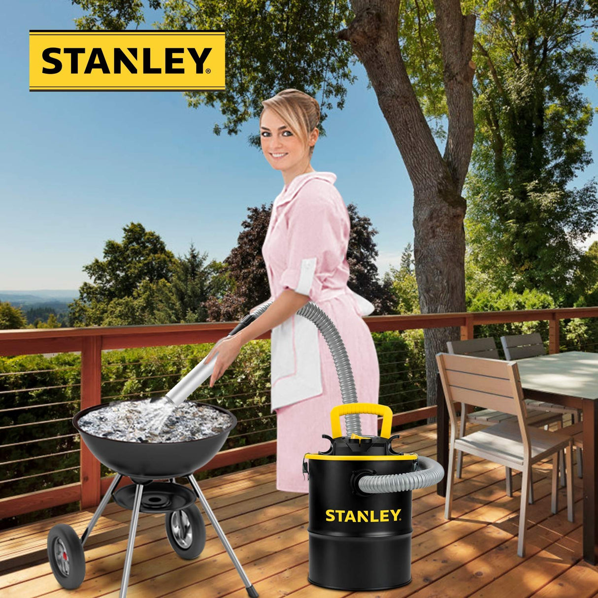 Stanley Ash Vacuum 4Gallon 4HP SL-18184, 4 Gallon, Black & Yellow Stanley
