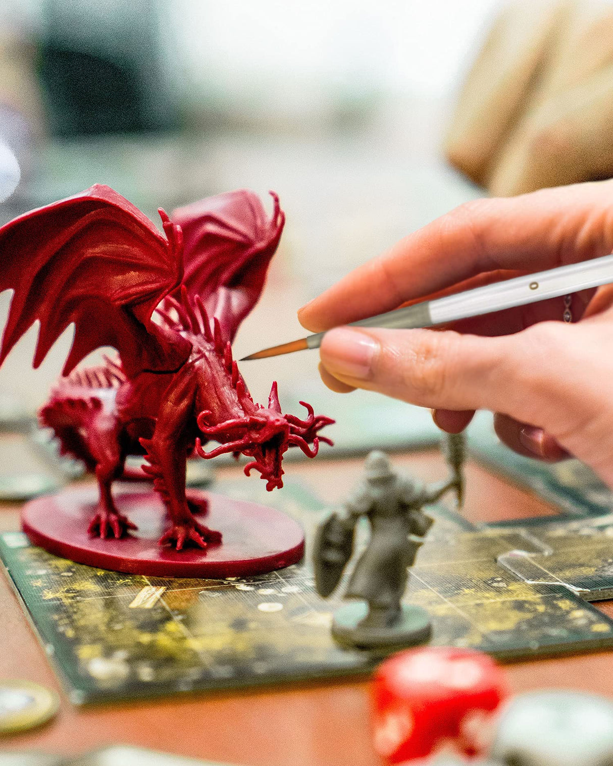 MyArtscape Artist Quality Painting Set - Acrylic Paint - 12 x 12ml Tubes with Miniature Paint Brushes - Set of 12 for Detail & Fine Point Painting MyArtscape