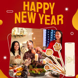 JABIHOME 4 Wooden Spoons and Forks Set, Hostess Gifts for Women, Mens Easter Gifts, Cooking Gifts for Women, Easter Gifts for Mom, Engagement Gifts Jabihome