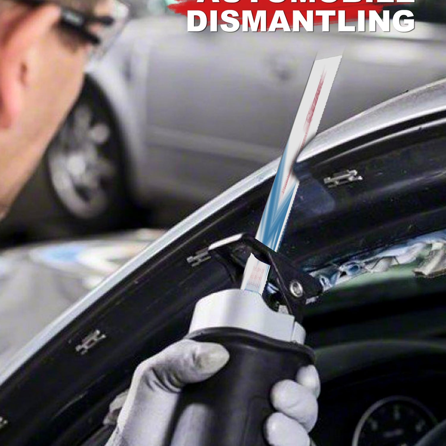 EZARC Reciprocating Saw Blade, 6-Inch Bi-Metal Sawzall Blades 14+18TPI for Steel Demolition R610DM (5-Pack) EZARC