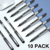 Shuttle Art School & Work Supplies Bundle, 20 Pack(10 black 10 blue) Liquid Ink Rollerball Pens, 0.5mm Extra Fine Point, Quick Drying for Writing Shuttle Art