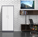 Anxxsu Metal Garage Storage Cabinet, 71" Locking Storage Cabinet with 2 Doors and 4 Adjustable Shelves, Lockable Metal Cabinet for Anxxsu