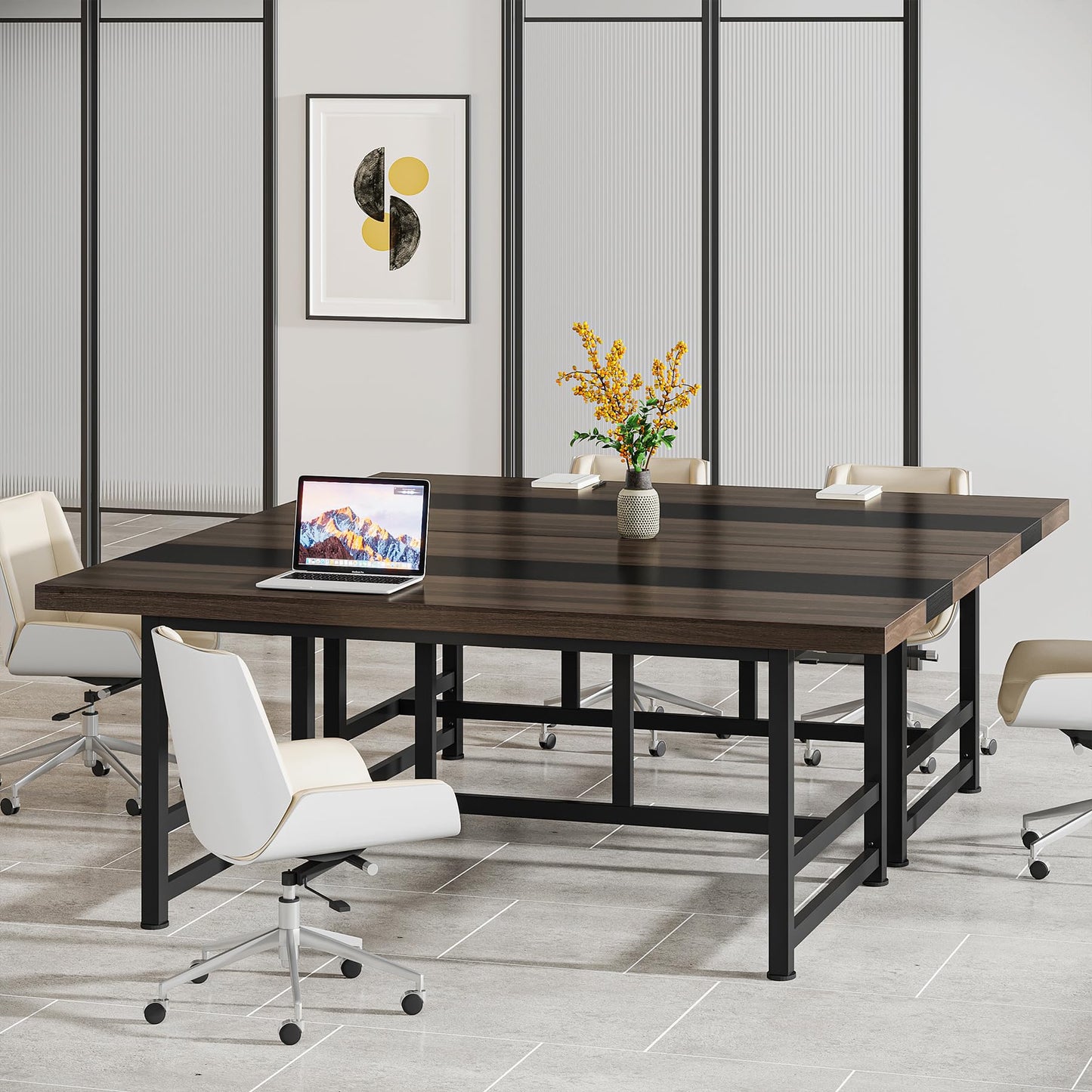 Tribesigns 6FT Conference Table, 70.86L * 31.49 W inches Meeting Table, Rectangular Seminar Table, Modern Conferernce Room Table, Large Computer Desk - WoodArtSupply