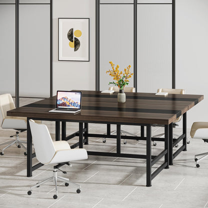 Tribesigns 6FT Conference Table, 70.86L * 31.49 W inches Meeting Table, Rectangular Seminar Table, Modern Conferernce Room Table, Large Computer Desk - WoodArtSupply