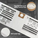 Shop-Vac 90662 10-14 Gallon Disposable Collection Filter Bag, 6 Pack Shop-Vac