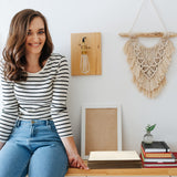 Beginners Wooden Loom Notched Weaving Loom Basket Weaving Loom Tools Accessories for Kids Adult Art Craft Activity Jewelry Motor Skills Crochet Minatee