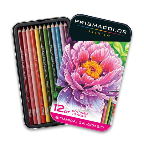 Prismacolor Premier Colored Pencils, Soft Core, Botanical Garden Set, 12 Count Prismacolor