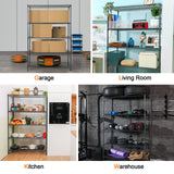 Land Guard 5 Tier Storage Racks and Shelving - 48" L x 20" W x 72" H Heavy Steel Material Pantry Shelves - Each Unit Loads 350 Pounds Wire Shelf, Land Guard