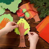 Menkxi 30 Sets Valentine Tree Thumbprint Sign Craft Kit Valentine's Day Crafts for Kids DIY Poem Sign Craft for Art Project School Classroom Family Menkxi