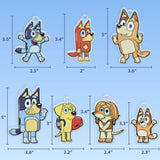 Bluey Window Art Suncatchers Kit for Kids to Paint, Great at-Home Craft Activity or Birthday Party Idea, Toys for Ages 3, 4, 5, 6 Bluey