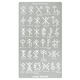 Aleks Melnyk No.412 Metal Stencil, Viking Bind Runes Generator, Bindrune, Ancient Alphabet, Sigil Magic Alphabet Stencil 1 PC, Letter Template for Aleks Melnyk