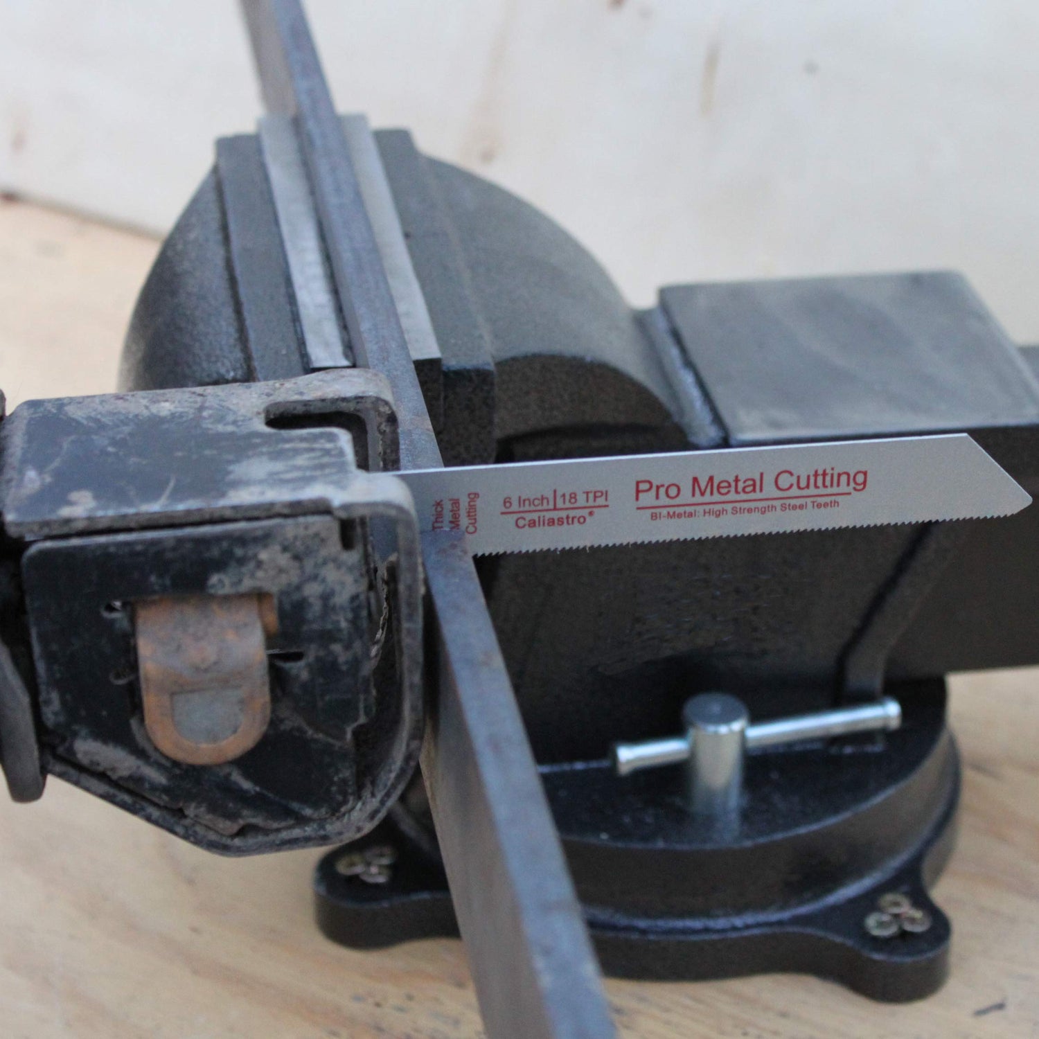 6-Inch Thick Metal Cutting Reciprocating Saw Blades (18 TPI) Made of Long Lasting Bi-Metal (HSS Teeth Bonded to HCS Body) - 8 Pack - Caliastro Caliastro