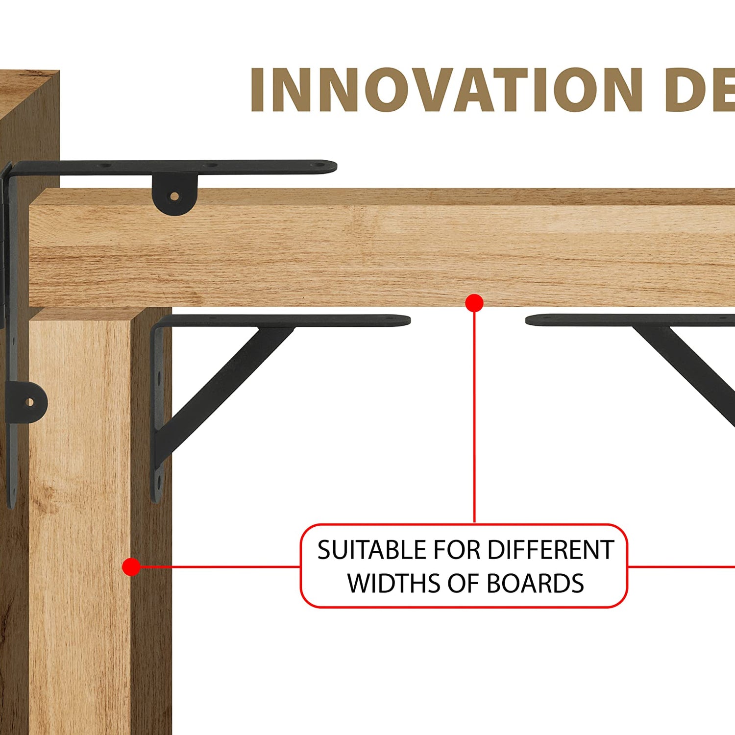 Anti Sag Gate Kit and Gate Latch - Gate Corner Bracket with Gate Hinges Heavy Duty for Wooden Fences-No Sag Gate Corner Brace Bracket for Doors, TANIVO