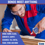 Weldbond Multi-Surface Adhesive Glue, Bonds Most Anything. Use as Wood Glue or on Fabric Glass Mosaic Carpet Ceramic Tile Metal Stone & More. Weldbond