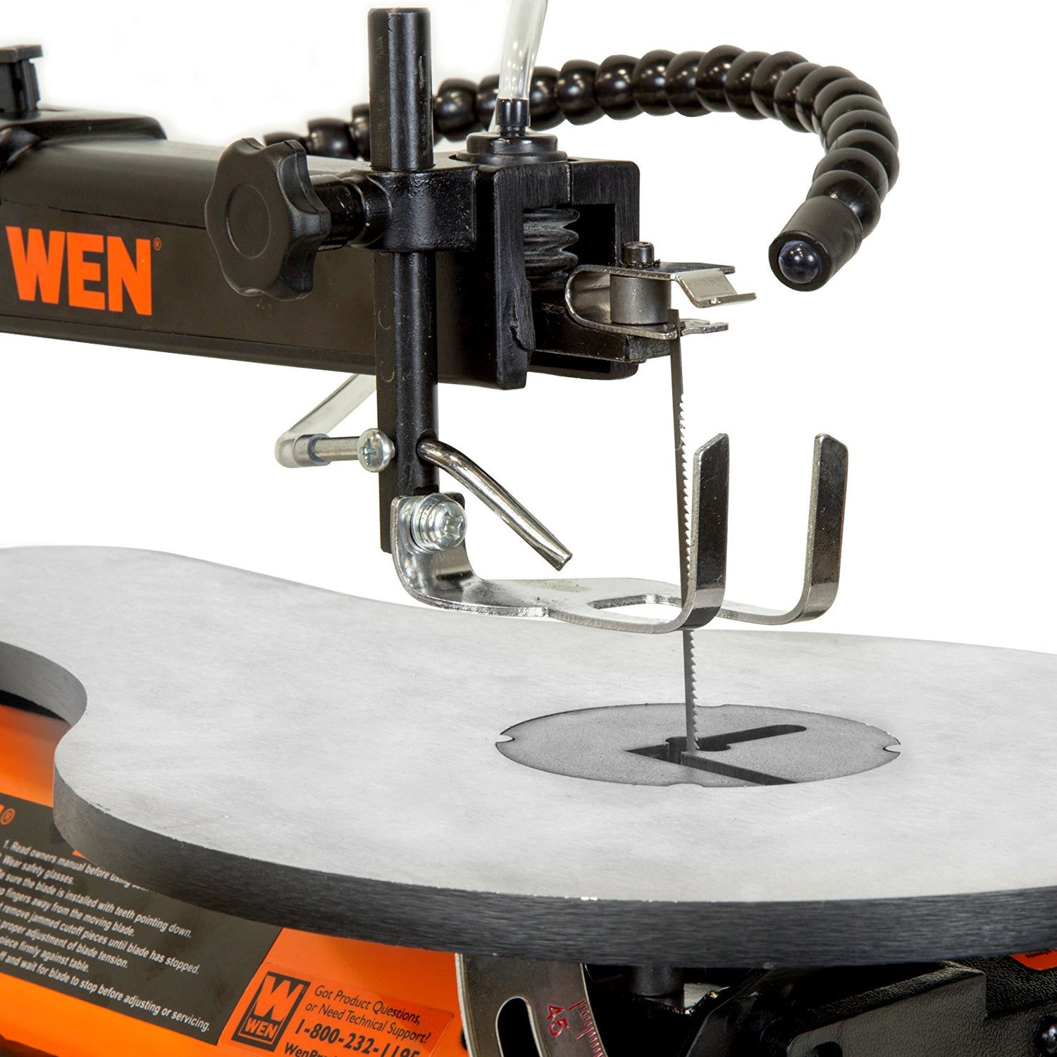 WEN 3921 16-Inch Two-Direction Variable Speed Scroll Saw with Work Light WEN