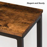 HOOBRO Dining Benches, Pair of 2 Kitchen Benches, Industrial Table Benches, Wooden Indoor Benches, Durable and Stable, for Dining Room, Kitchen, HOOBRO