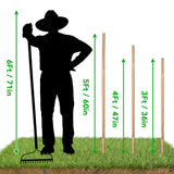 SWANGSA 40 Pack 4 Feet Bamboo Stakes for Plant, Bamboo Sticks Plant Support Garden Stakes Poles with 200pcs Twist Ties for Tomatoes, Beans, Flowers, SWANGSA