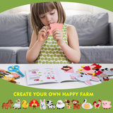 YEETIN Sewing Kit for Kids Ages 6+, Beginner Felt Sewing Craft Kit, DIY Farm Stuffed Animals Making Set, Art Projects for Girls Toys, Learn to Sew YEETIN