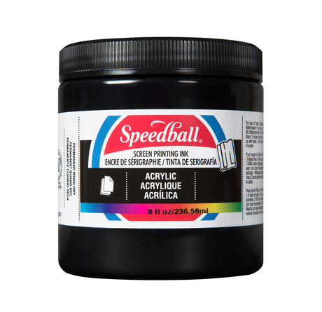Speedball Acrylic Screen Printing Ink, 8-Ounce, Black Speedball