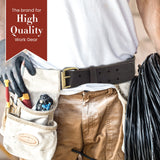 Style n Craft - 2" Wide Full-Grain Oiled Leather Work Belt, Durable and Rugged Belt, Dark Brown (#74052) - WoodArtSupply