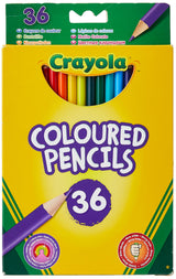Crayola BIN684036 Long Barrel Colored Woodcase Pencils Crayola