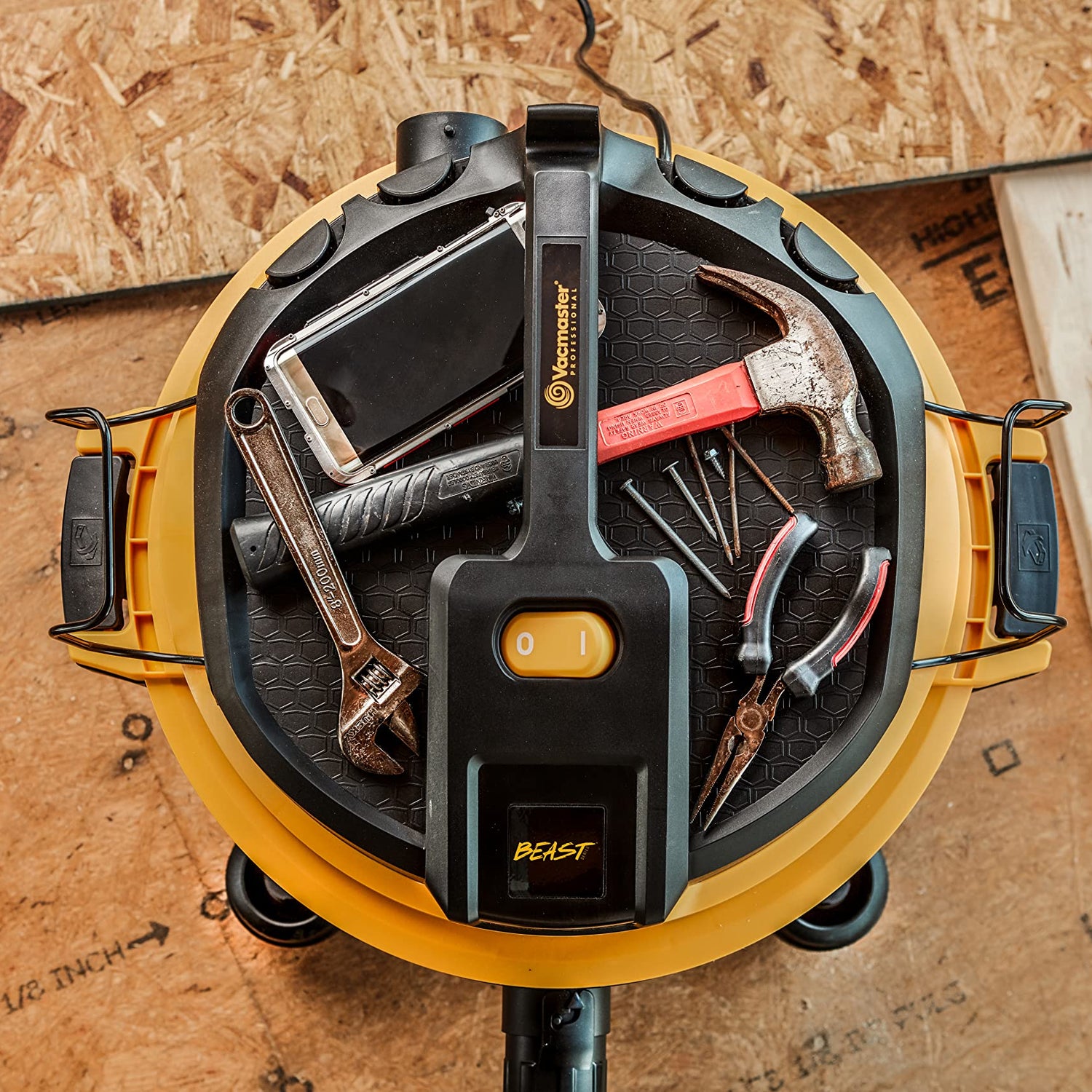 Vacmaster Professional - Wet/Dry Vac, 16 Gallon, Beast Series, 6.5 HP 2-1/2" Hose (VJH1612PF0201), Black Vacmaster