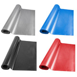 Boshen 5Ft x 17Ft Garage Floor Mat 2.5mm Thickened Rubber Flooring Roll 85sqft Diamond Plate PVC Rubber Trailer Mat Non-Slip Floor Protector Mat for Boshen