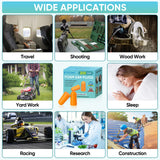 TICONN 100 Pairs Foam Ear Plugs for Sleeping Noise Cancelling, 32dB NRR Earplugs for Hearing Protection Travel Study Construction (100 Pairs) TICONN