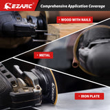 EZARC Oscillating Multitool Blades Titanium, 2PCS Semi Circle Flush Cut Oscillating Saw Blades for Wood Metal Nails Screws Cutting, Universal Quick EZARC