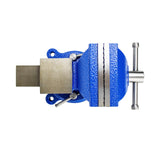 HFS (R) 5" Heavyduty Bench Vise Anvil Forged.360 Swivel Locking Base Desktop Clamp (16LBS), FS Blue Design HFS
