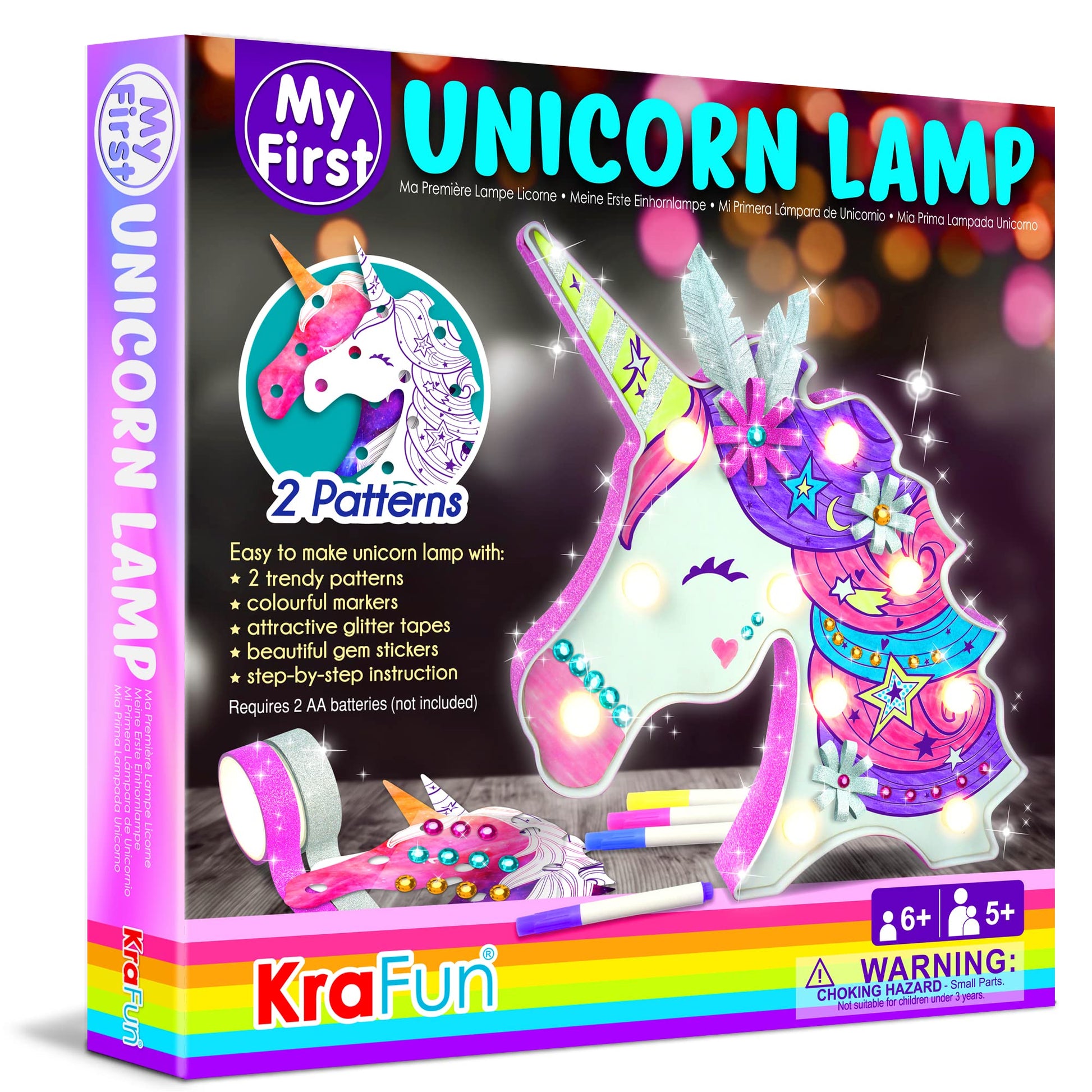  KRAFUN Beginner My First Unicorn Sewing Kit for Kids Art &  Craft, Doll Plushie Animal, Instructions & Plush Felt Materials for Learn  to Sew, Embroidery, Age 7 8 9 10 11 12