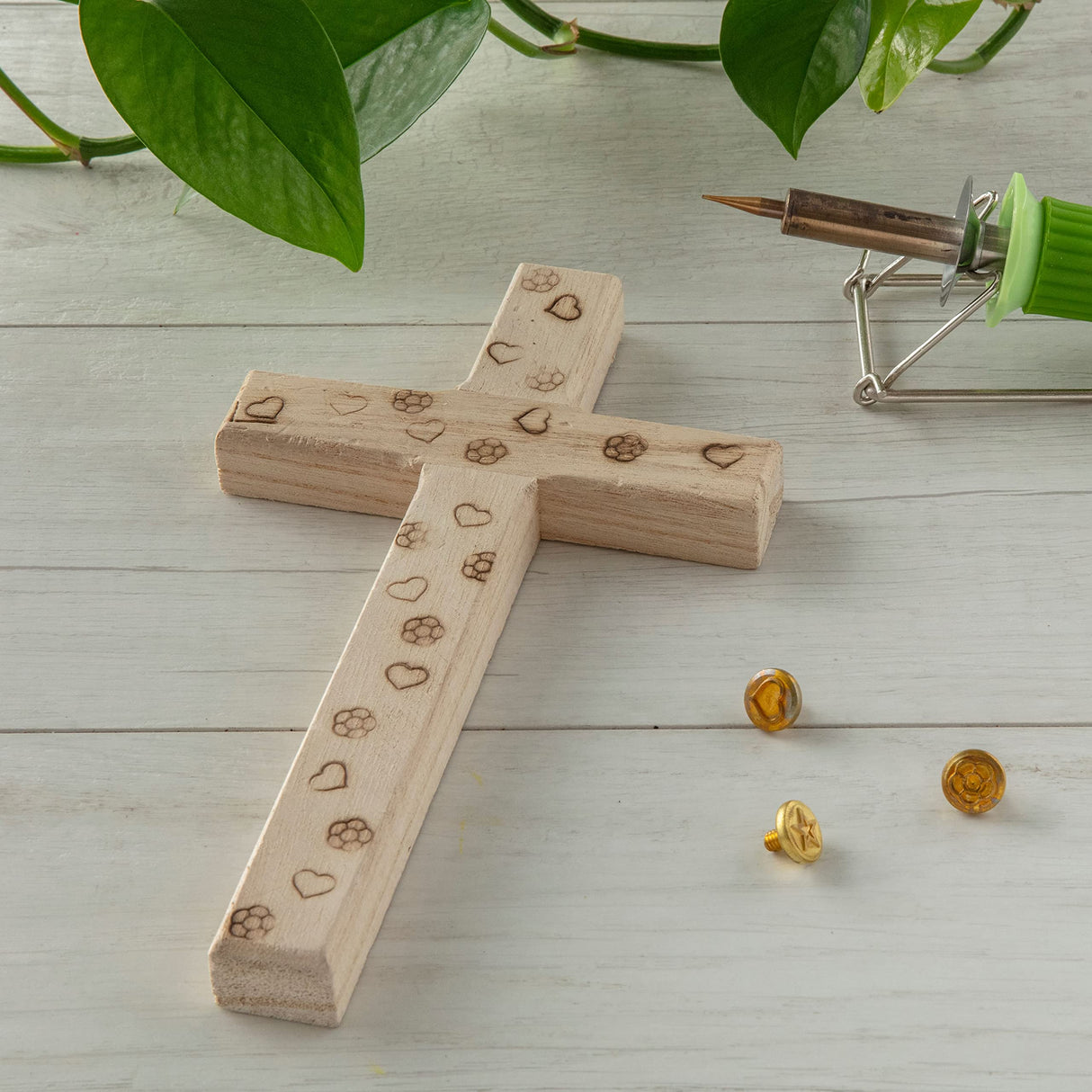 12 Pack: 8”; Wood Cross by Make Market® Make Market