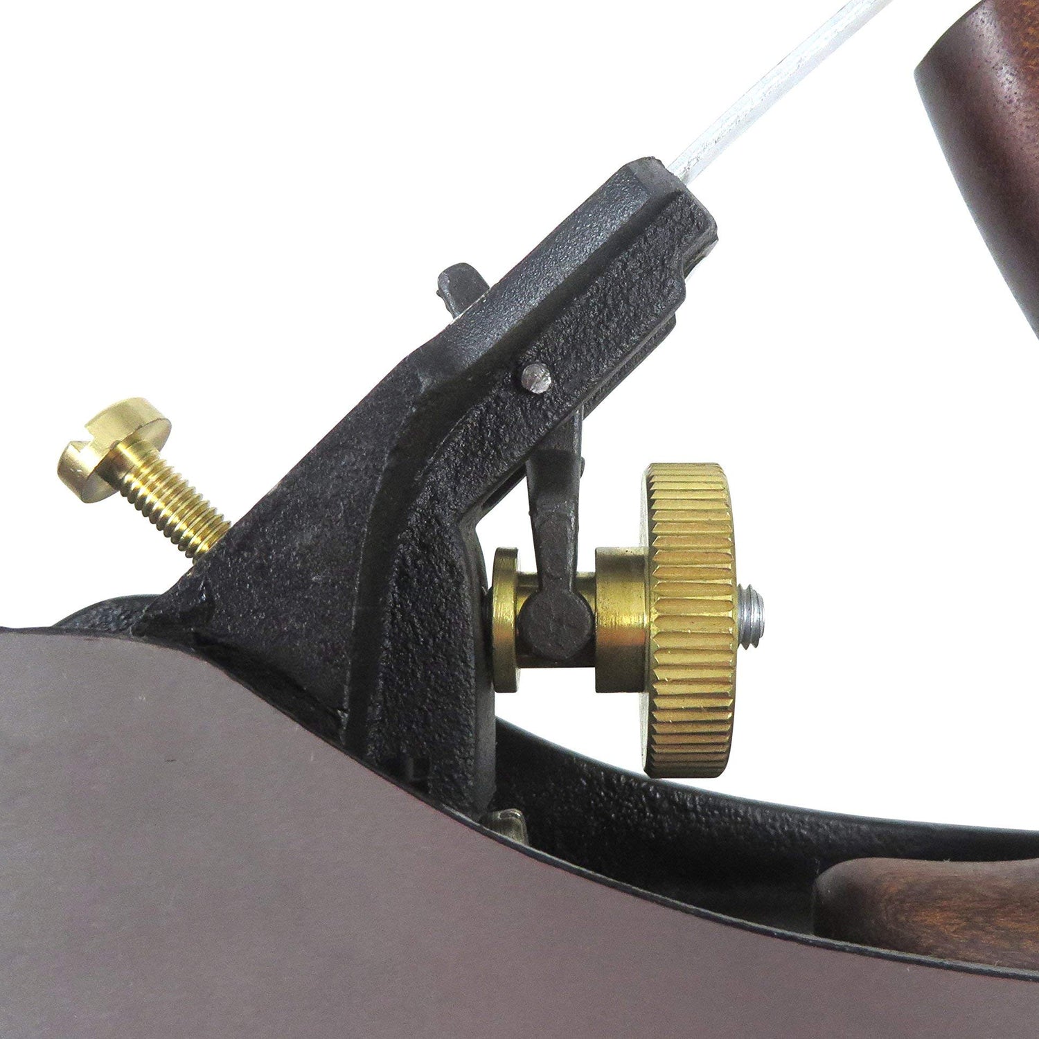 Taytools 469614 Smoothing Bench Hand Plane #4, 9-3/4 Inch Sole, Ductile Cast Body, Lapped Sides and Bottom, Blade RHC 55-60, Sapele Handle and Tote - WoodArtSupply