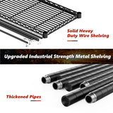 REIBII 5-Shelf Wire Shelving,Storage Shelves Metal Shelves for Storage,71’’H Adjustable Garage Shelving Heavy Duty Storage Rack Pantry Shelf Kitchen REIBII