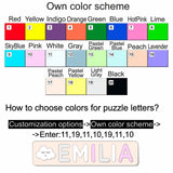 Personalized Wood Name Puzzle Montessori Toys Nursery Decor Customized Puzzle Educational Toys Sensory Toys 1st birthday Girl Gifts Custom Name Generic