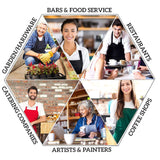 Mount Hour Colorful Paint Splatter Women Apron, for Gift Cooking Paint Mount Hour
