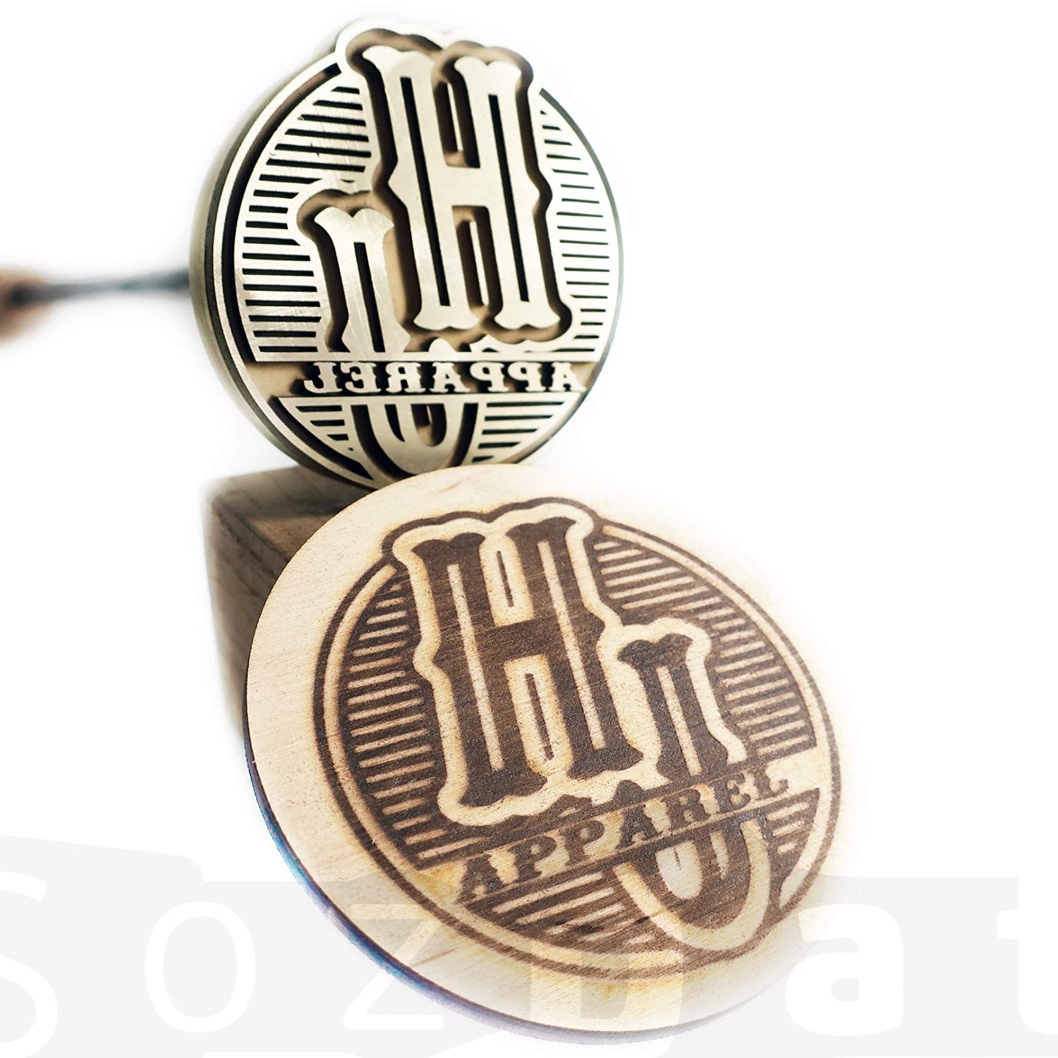 Custom Wood Branding Iron with Personalised Logo - SozDat Premium Quality Stamp SozDat
