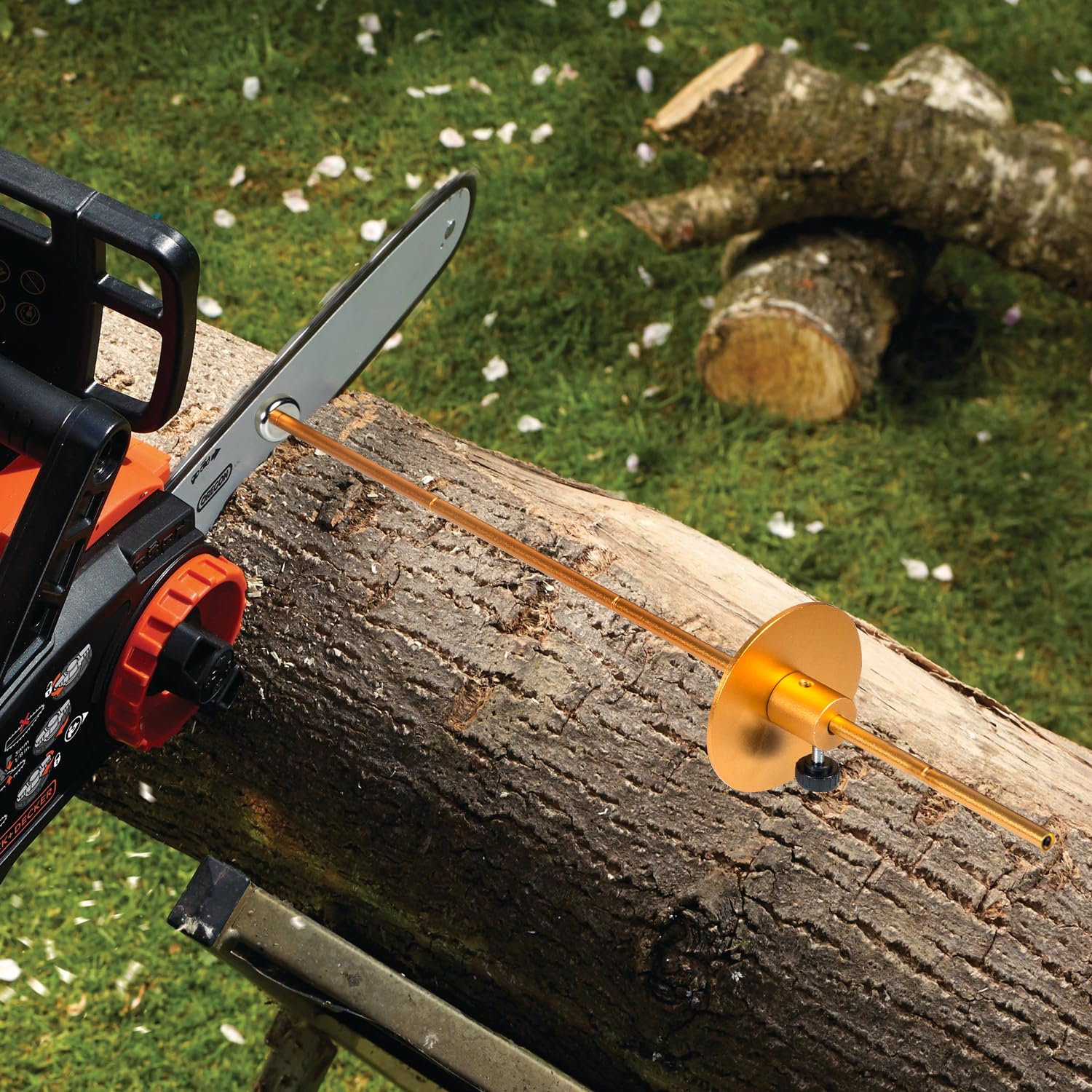 Sthmeyue Strong Magnetic Firewood Cutting Measuring Tool for quick firewood length measurement, adjustable firewood measuring tool. Sthmeyue