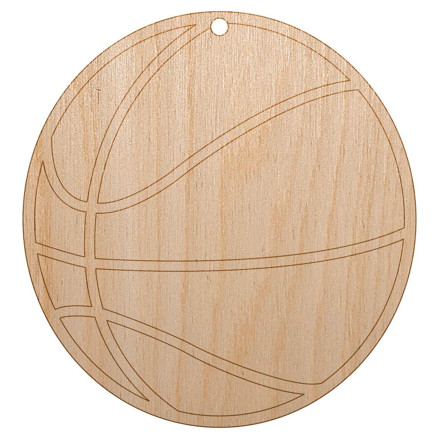 Basketball Sport Unfinished Craft Wood Holiday Christmas Tree DIY Pre-Drilled Ornament Sniggle Sloth